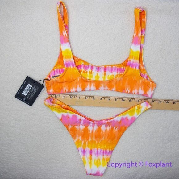 NEW Set! It’s now cool x free people tequila sunrise bikini, size Large - Picture 10 of 12